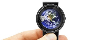 Earth And Moon Conceptual Watch 