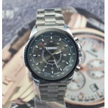 Newest Men Automatic Watch J283- Male Stainless Steel Skeleton Black Dial Auto Mechanical Watches Steel Band Wristwatch