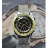 Fashional Men Automatic Watch J158- Male Stainless Steel Skeleton Auto Mechanical Watches Steel Band Wristwatch