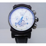 Water Resistant Automatic Watch J145- Male Steel Skeleton Auto Mechanical Watches Leather Band Wristwatch