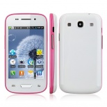 Tengda N9300-B Smartphone Android 2.3 SC6820 1.0GHz 3.5 Inch WiFi FM -White & Pink