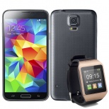 HDC Galaxys S5 Lte- MTK6582 Quad Core 1.3Ghz 5.1 IPS Screen Android 4.4.2 Phone 