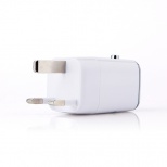 British system Dual USB Charging Adapter with Switch for Travelers