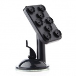 Multipurpose Sucker Car Mount Holder Stand for Phone Black 