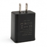 2A 10W Dual USB Power Adapter USA Plug Black
