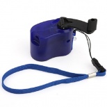 Portable Hand-crank Dynamo Wind Up USB Android Phone Emergency Charger Purple Color
