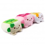 Cartoon Super Soft Plush Cell Phone Holder Tofu Android Phone Base