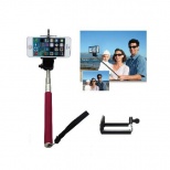 Extendable Camera Shooting Handheld Monopod Holder for iPhone Android Phone Rosy