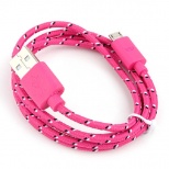 Portable V8 Braided Wire Micro USB Data Charging Cable for Android Phones 10 Color