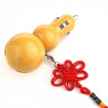 Dual USB Gourd Shape Car Charger For 3G(S)/iPad/HTC/Android Phone