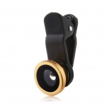 3 In 1 Universal Clip Android Phone Lens for Android Phones iPhone 4 4S iPad Gold 