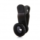 3 In 1 Universal Clip Android Phone Lens for Android Phones iPhone 4 4S iPad Black