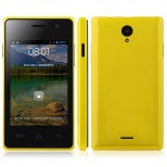 Tengda A68-MTK6572W Dual core 1.3GHz 256MB RAM 3.5inch HVGA IPS Screen Android 4.2.2 Phone Yellow