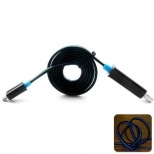 PZ-33 Micro USB Interface Colorful  Charging and Data Transfer Cable for Android Phone - 80cm Blue&Black