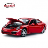 Rastar car model Porsche 911 boy children toy car Red
