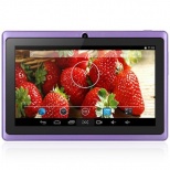 AOSD Q88S-ATM7021 Dual Core 1.3GHz 512MB Ram 7.0inch WVGA IPS Screen Android 4.4 OS Tablet Purple