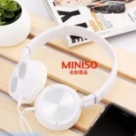 Miniso CD Grain Stereo Headphone With Microphone Standard 3.5mm Audio Interface