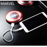 MARVEL America Captain Power Bank - External Battery Carregador de Bateria Portatil the Avengers Captain America Shield Power Bank 