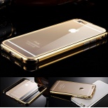 Metal Case For Apple Iphone 6 & 6 Plus-Iphone 6 4.7 Metal Aviation Aluminum Frame and Clear Acrylic Back Cover for Iphon