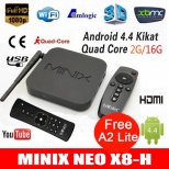 MINIX NEO X8-H Plus Amlogic S812-H Quad Core Android 4.4 Mini TV Box HDMI 2G/16G 4K 802.11AC 2.4G/5.0G WIFI 1000M LAN BT