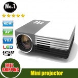 Miroad GM50 HD Home Theater MINI Projector For Video Games TV Movie Support HDMI VGA AV Portable