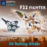 Cheerson 6048F F22 RC Warplane RC Toys Quadcopter Helicopter 3D Rolling Glider EPO 4CH with 6-Axis Gyro Ar. Drone Fighter