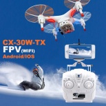 Cheerson CX-30W-TX with Transmitter Live Transmission Wifi Drone 2.4G 4CH 6-Axis Flashing Light Remote Control Quadcopter