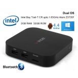 HDC WinTel TV Box-  Intel Z3736F Quad Core Windows 8.1+Android 4.4 Dual System HDMI VGA Mini PC TV Box