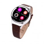 NO.1 T3 Scratchproof Bluetooth Smart Watch with Leather Band Single SIM Phone Dialer Sleep Monitor UV Detection