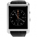 F8 High-end Leather Band Smartwatch Phone Metal Plating with Micro SIM TF Card Camera Anti-lost Music Radio 