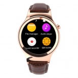 NO.1 S3 Round Dial Smartwatch Phone MTK2502 Heart Rate Monitor Sleep Monitor Thermometer Water-resistance Bluetooth 4.0