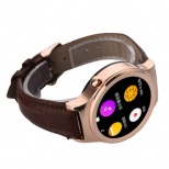 NO.1 S3 Round Dial Smartwatch Phone MTK2502 Heart Rate Monitor Sleep Monitor Thermometer Water-resistance Bluetooth 4.0