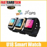 UWatch U18 Bluetooth Smart Watch With GPS Wifi Internet Function Android System Bluetooth 4.0 For iOS Android Phone