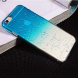 Ultra-thin Creatively 3D Rain Drop Water Raindrop Hard Back Cover Semi-transparent Colorful Phone Case for iphone 6 PT2150
