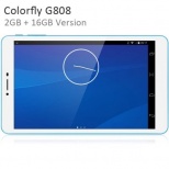 Colorfly G808 4G Phablet MTK6735 64bit Quad Core 1.3GHz 8 inch WXGA IPS Screen Android 5.1 16GB ROM Cameras