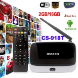 CS-918T TV Set Top Box XBMC DLNA OTG 1080P Bluetooth 4.0 Quad Core ARM Cortex A7 Rockchip RK3128t 2G 16G Android 4.4