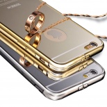 Tomkas Mirror Aluminum Case For iPhone 6 4.7 inch Luxury Slim Acrylic Back Cover For iPhone 6 Plus 5.5 Mobile Phone Capa Fundas