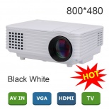 2015 New EC77 Pico Mini LED Projector digital Full HD 1080P Portable LCD video proyector VGA HDMI TV Home Theater