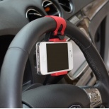 Universal Car Steering Wheel Mobile Phone Holder Bracket for iPhone Samsung Xiaomi LG Huawei Smartphone