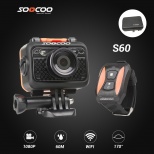 SOOCOO S60 Sport Action Camera Anti Shock 30M Waterproof Wifi 1080P Full HD 170 Degree Lens Wireless Remote Control
