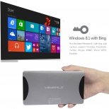 Vensmile W10 Mini PC TV Box Intel Atom Quad - core Bay Trail CR Z3735F Windows 8.1 2GB RAM 64GB ROM 2600mAh for Gaming / Internet Surfing / Conference