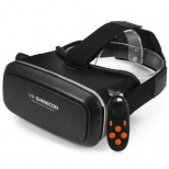 VR SHINECON 3D VR Glasses With B100 Remote Control Virtual Reality Helmet Adjustable Head Strap Head-Mounted Bluetooth V3.0 Controller For 6.0 - 8.2cm Width Smartphone