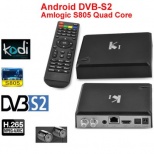 ACEMAX KI DVB-S2- 1080P Android 4.4 Hybrid TV Box Quad Core Amlogic S805 1GB RAM 8GB ROM 2.4G WiFi Home Theater TV Box