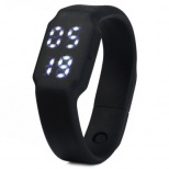 W1P Smart Wristband 3D Pedometer USB Plug Watch- Real-time Temperature Display / Light Up Screen by Raising Hand / Data Memory / Silent Alarm