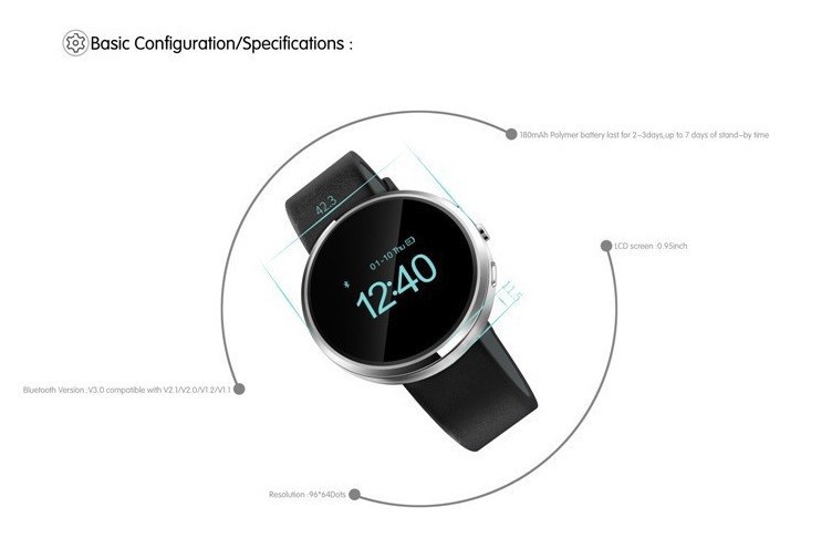 D360 Pedometer Sports Smartwatch
