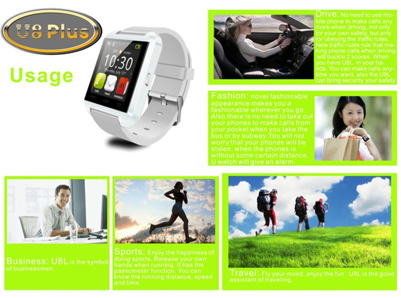 U Watch U8 Plus Smart Bluetooth Watch