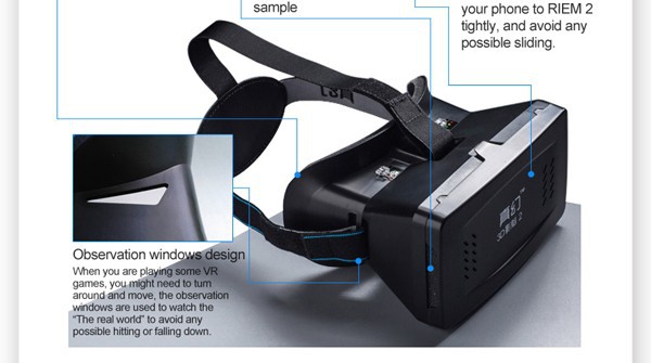 RITECH Virtual Reality VR 3D Glasses II