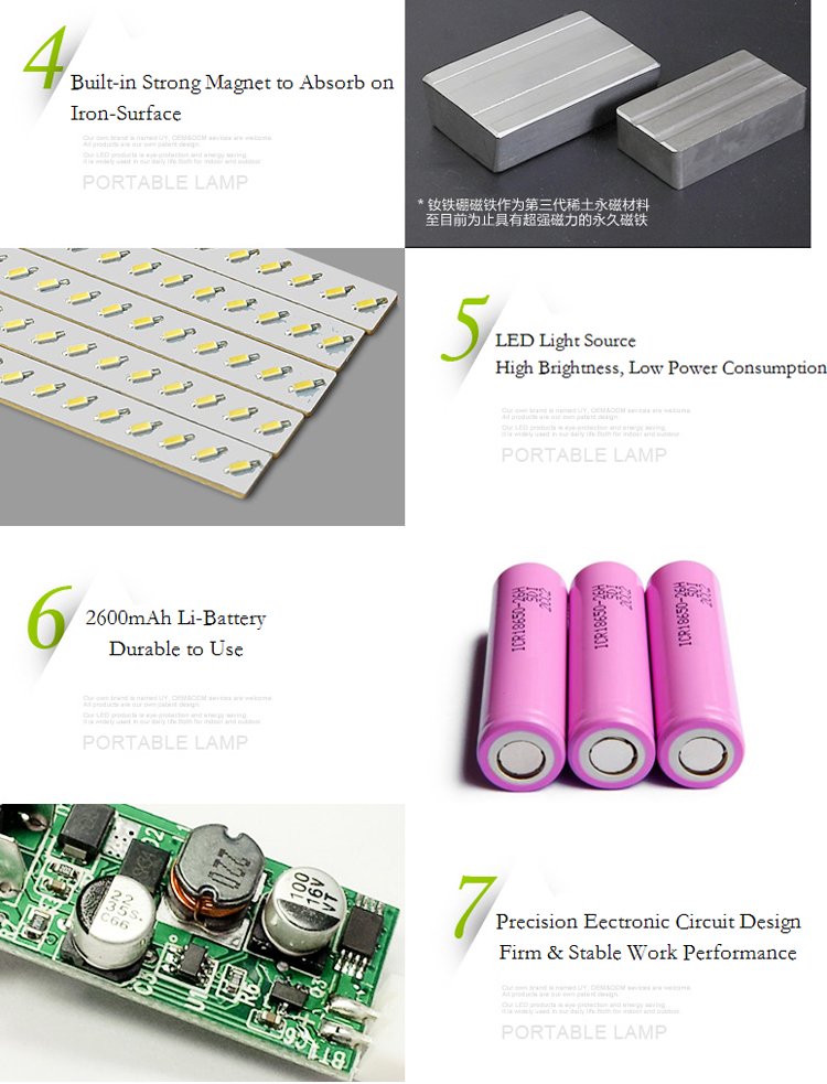 UY-Q8 Protable LED Lamp Torch Light Stick