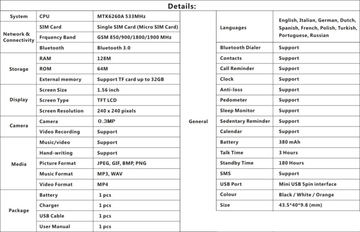 DZ09 Smart Watch Phone