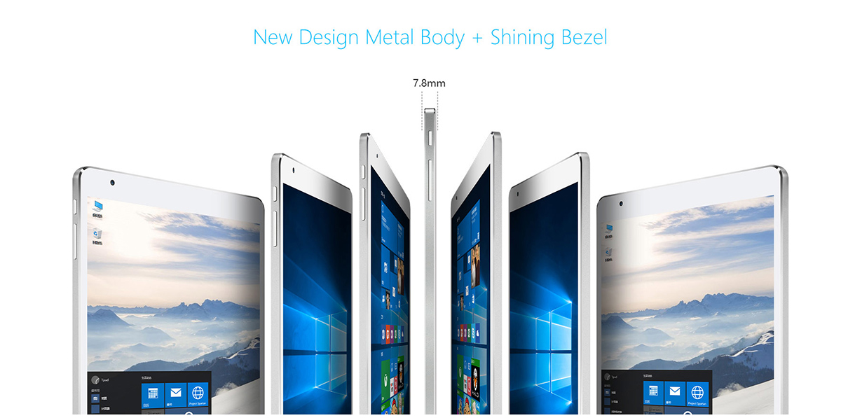 Teclast X98 Plus Tablet PC Intel Cherry Trail Z8300 64bit Quad Core 1.84GHz with 9.7 inch QXGA IPS Retina Screen Windows 10 64GB ROM Cameras